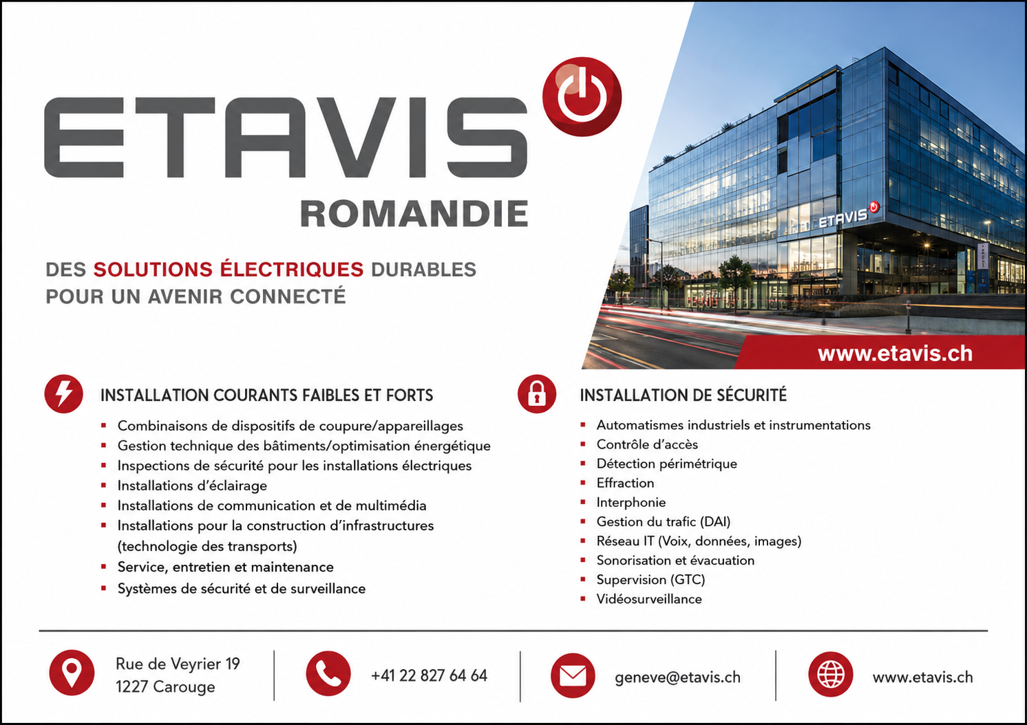 ETAVIS Romandie SA