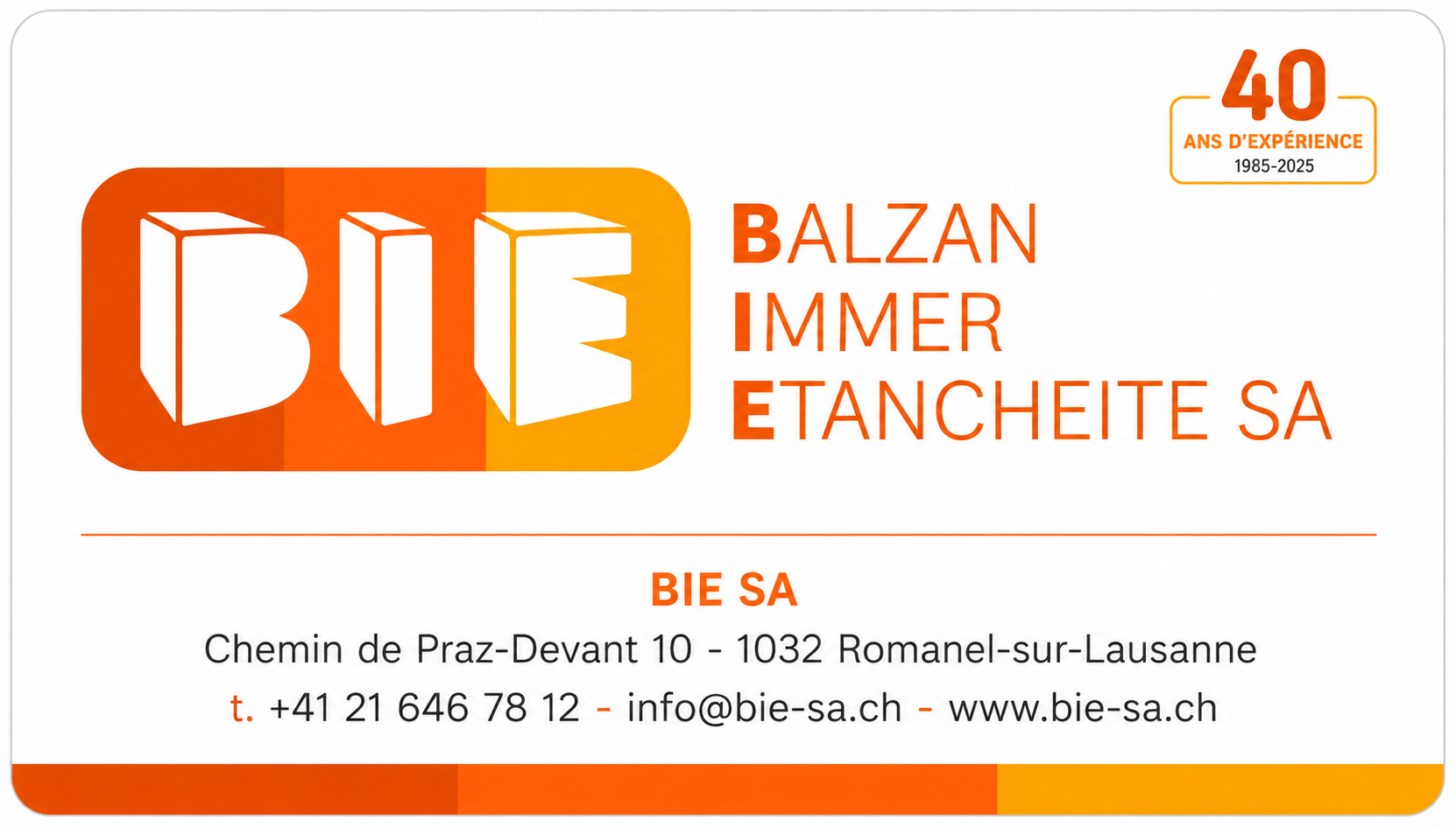 Balzan & Immer Étanchéité SA