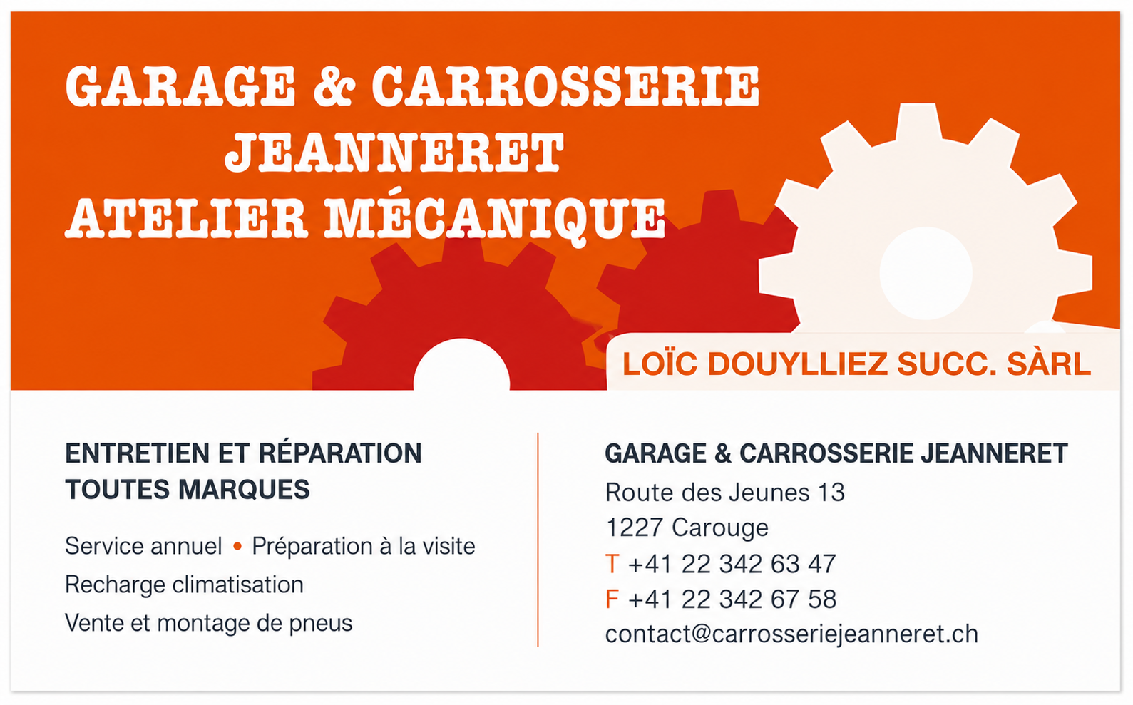 GARAGE CARROSSERIE JEANNERET SARL